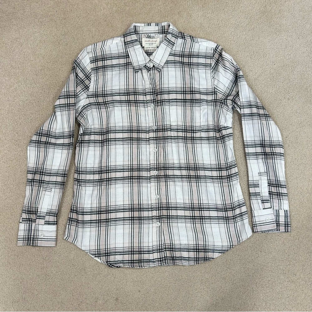Weatherproof Vintage White Flannel Small